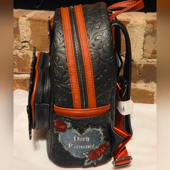 Loungefly Black and Red Skull Backpack - Picture 5 of 5